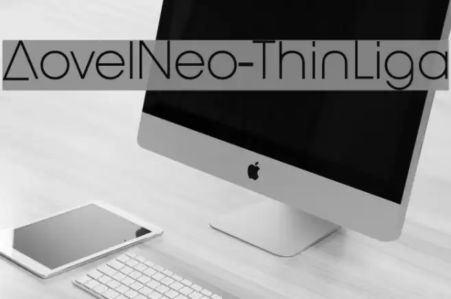 AovelNeo-ThinLiga Font examples