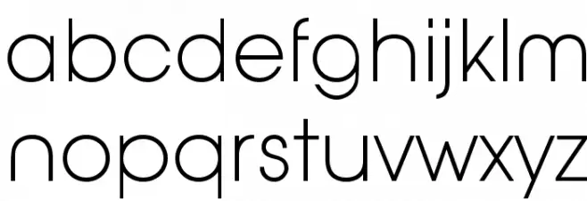 AovelNeo-ThinLiga फ़ॉन्ट लोअरकेस