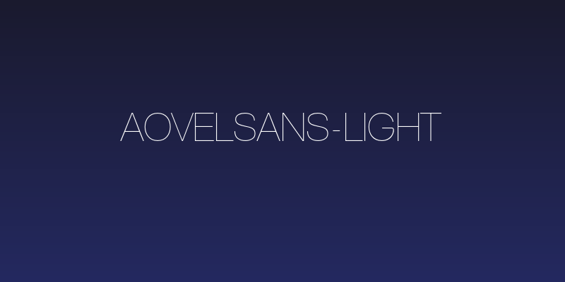 AovelSans-Light Social Header