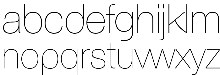AovelSans-Light Font LOWERCASE