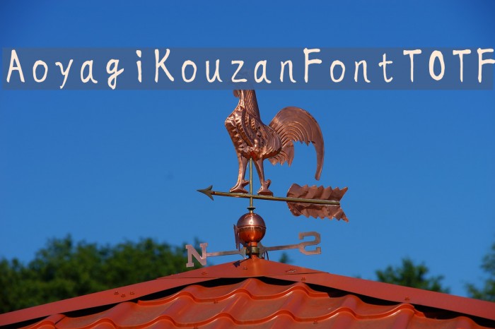 AoyagiKouzanFontTOTF Font examples