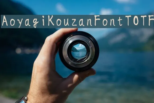 AoyagiKouzanFontTOTF Example 2