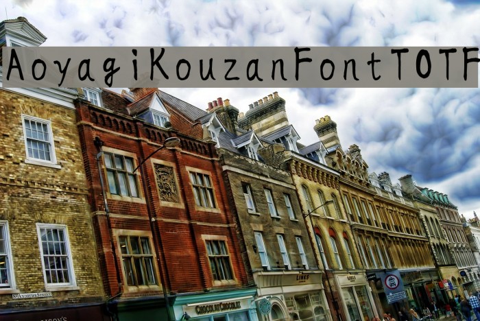 AoyagiKouzanFontTOTF Font examples
