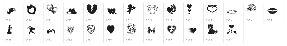 aosvalentine Character Map