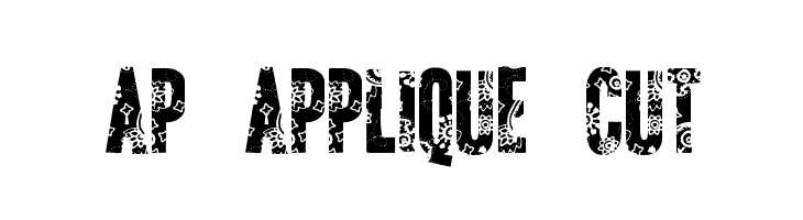 AP Applique Cut  नि: शुल्क फ़ॉन्ट्स डाउनलोड
