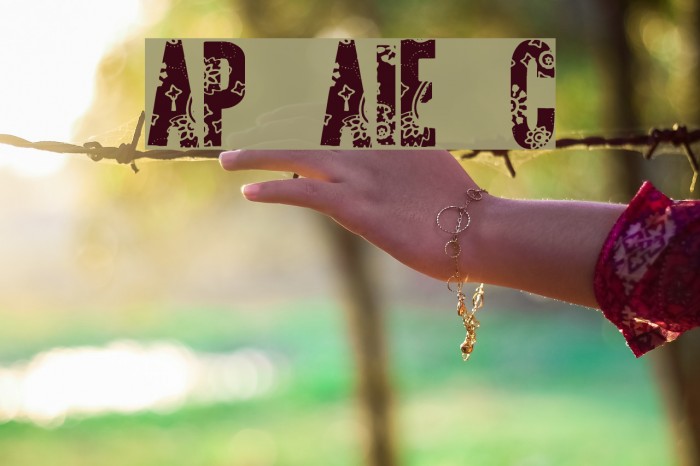 AP Applique Cut Font examples