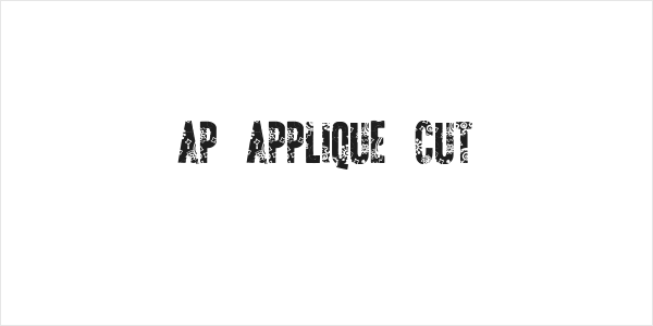 AP Applique Cut Logo