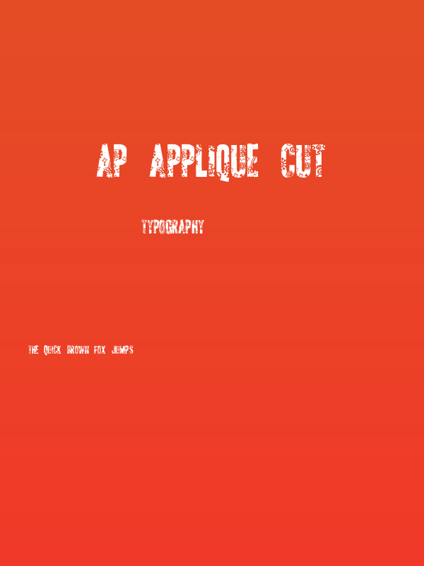 AP Applique Cut Poster
