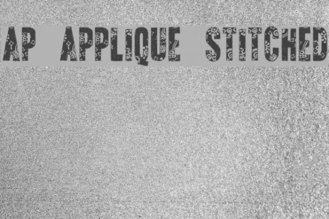 AP Applique Stitched Example 3