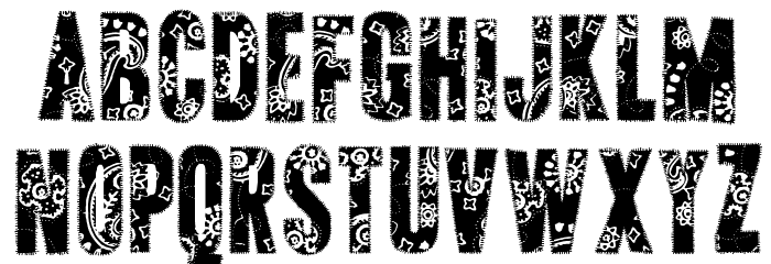 AP Applique Stitched Font LOWERCASE
