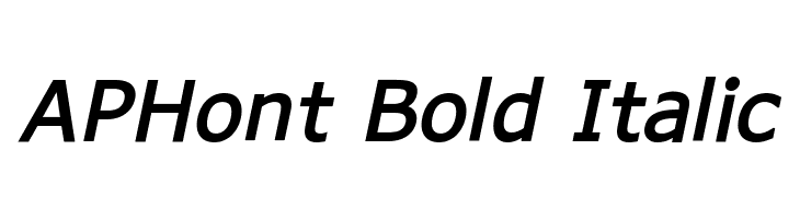 APHont Bold Italic  baixar fontes gratis