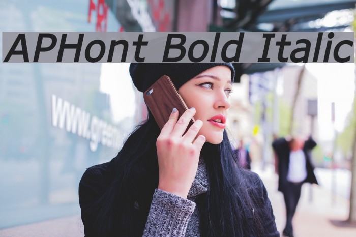 APHont Bold Italic Font examples