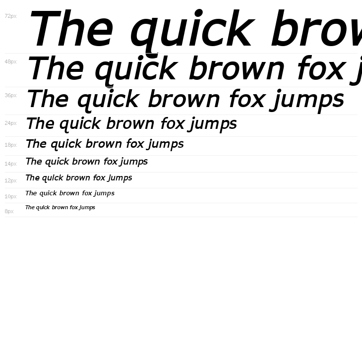 APHont Bold Italic Waterfall