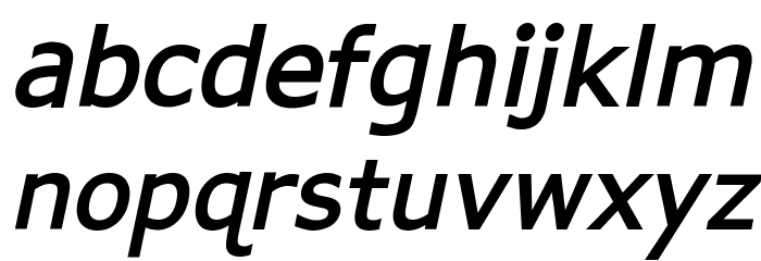 APHont Bold Italic Font LOWERCASE