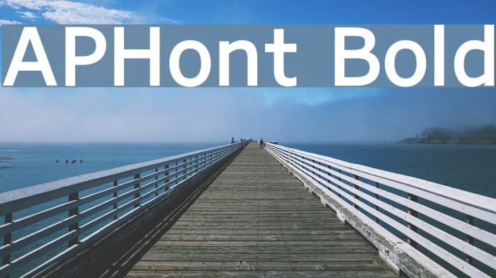 APHont Bold Font examples
