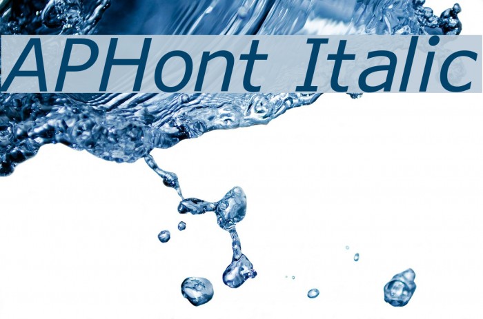 APHont Italic Font examples