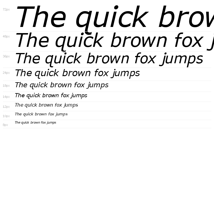 APHont Italic Waterfall