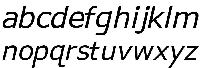 APHont Italic Font LOWERCASE