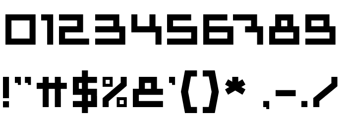 APOLLO ROCKET Font OTHER CHARS