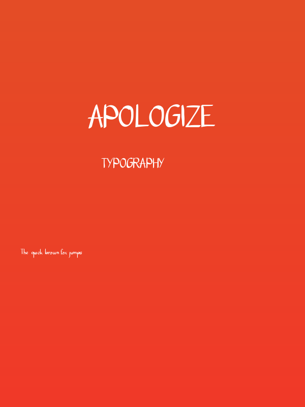 APOLOGIZE Poster