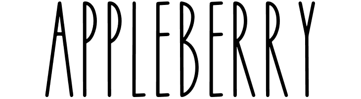APPLE BERRY  フリーフォントのダウンロード