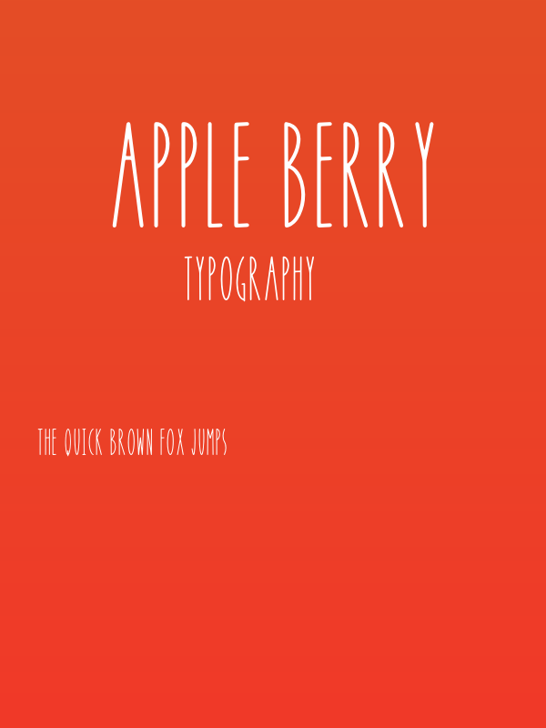 APPLE BERRY Poster