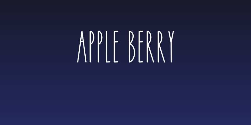 APPLE BERRY Social Header