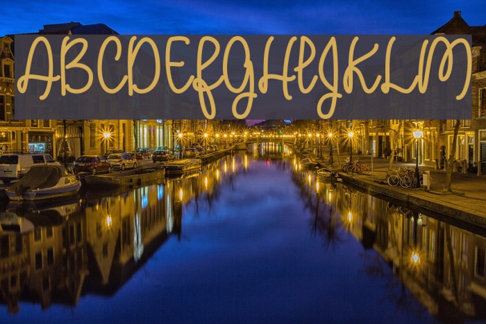 APerfectPlace Font examples