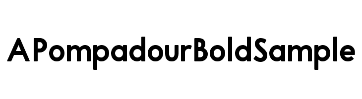 APompadourBoldSample Font