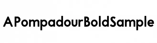 APompadourBoldSample  font caratteri gratis