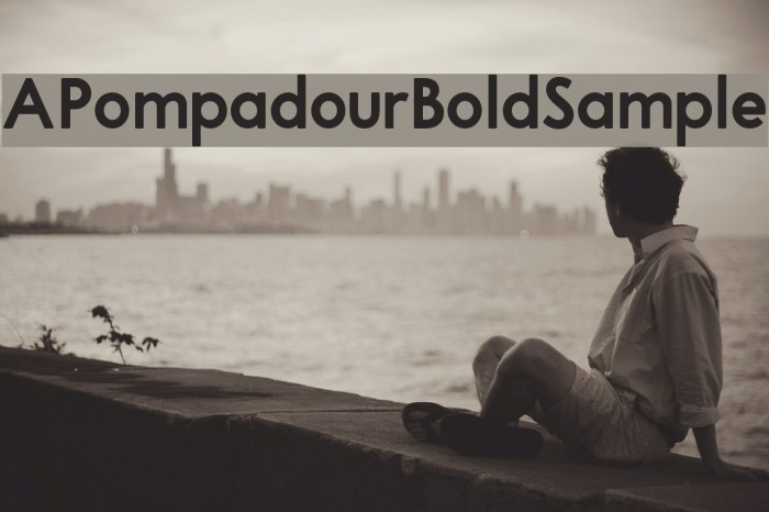 APompadourBoldSample Font examples