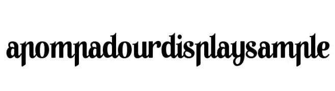 APompadourDisplaySample  Frei Schriftart Herunterladen