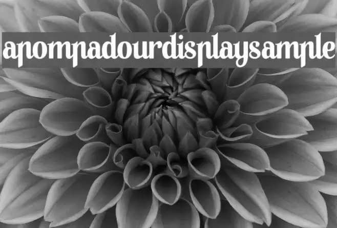 APompadourDisplaySample Font examples