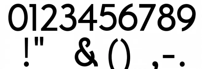 APompadourSample Font OTHER CHARS