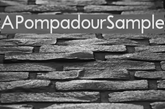 APompadourSample Font examples