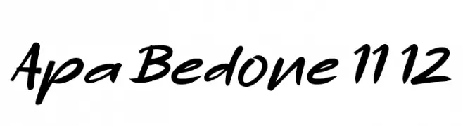 Apa Bedone 11 12  Fuentes Gratis Descargar