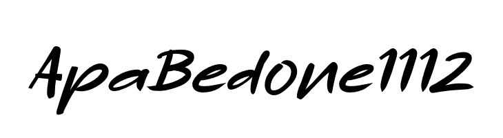 Apa Bedone 11 12  免费字体下载