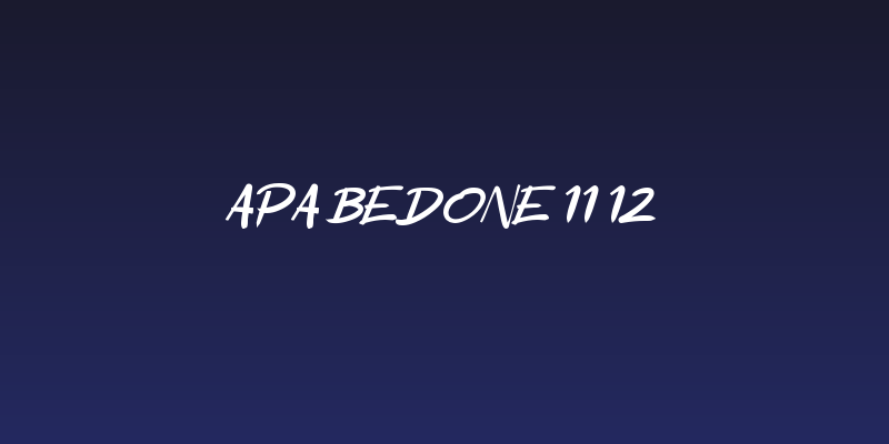 Apa Bedone 11 12 Social Header