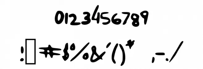 Apacaxi_Comic_ Font OTHER CHARS