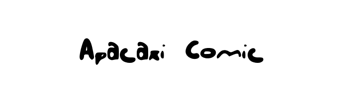 Apacaxi_Comic_  フリーフォントのダウンロード