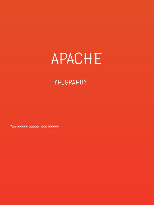 Apache Poster