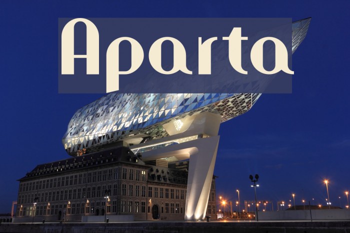 Aparta Font examples