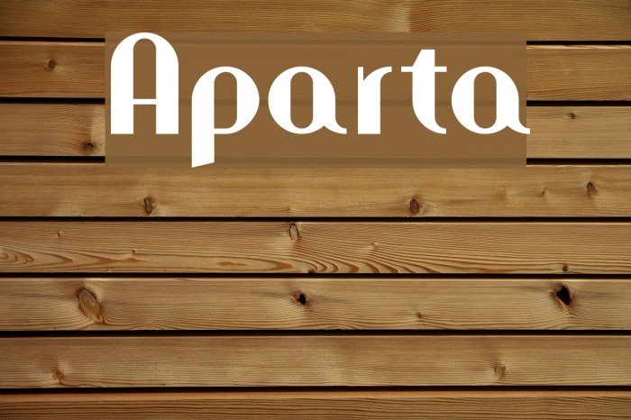 Aparta Font examples