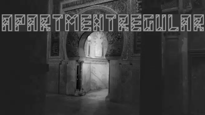 Apartment-Regular Font examples