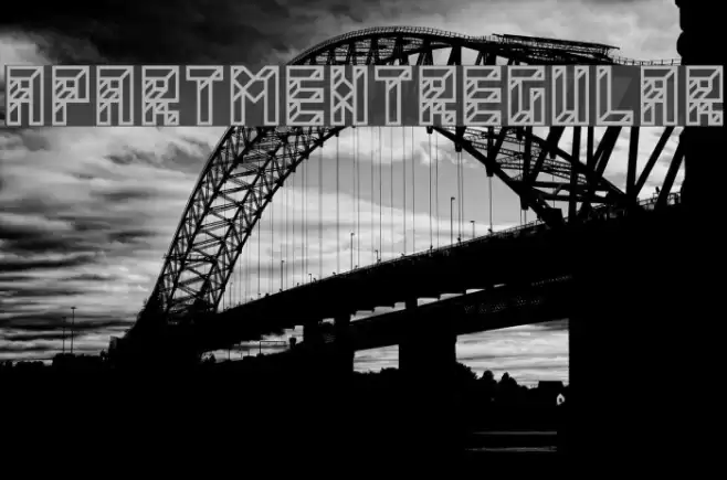 Apartment-Regular Font examples