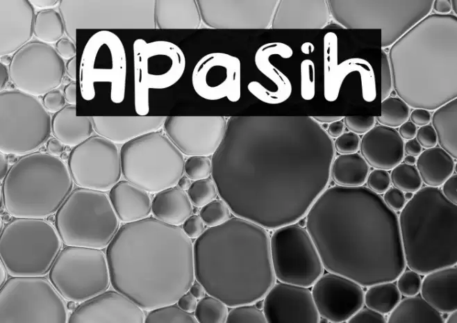Apasih Font examples