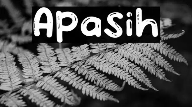 Apasih Font examples