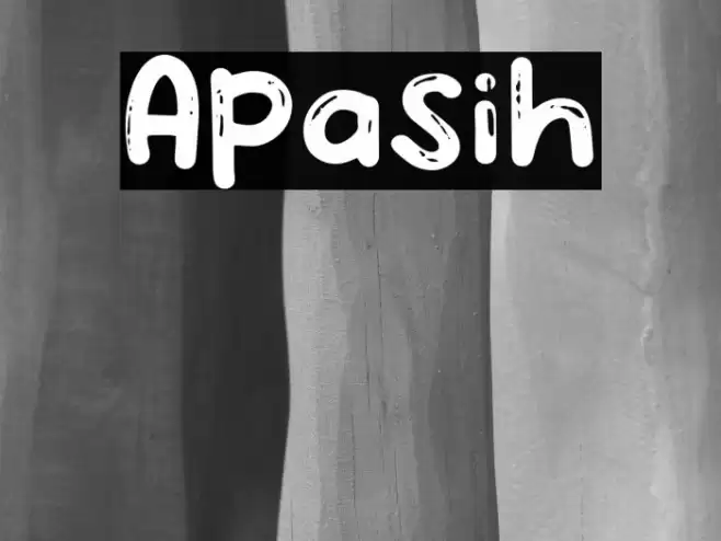 Apasih Font examples