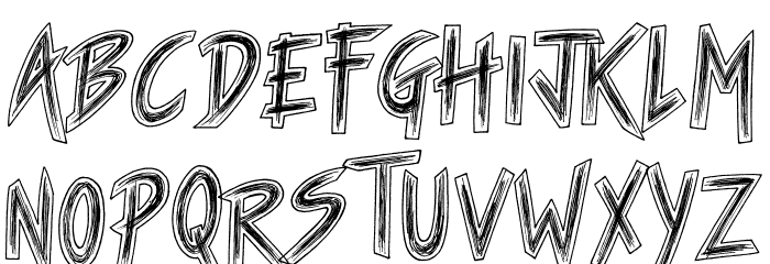 Ape Shit Font UPPERCASE