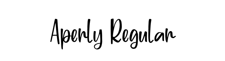 Aperly Regular  免费字体下载